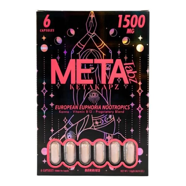 META KETAKAPZ EUROPEAN EUPHORIC NOOTROPICS KANNA - VITAMIN B12 - PROPRIETARY BLEND 250MG PER TABLET 6CT/ 6PK