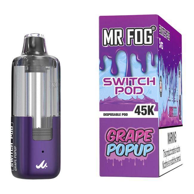 MR FOG SWITCH 5% DISPOSABLE POD (100ML) 45K PUFFS 5CT/ BOX - Image 5