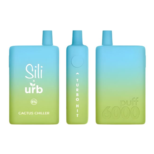SILI X URB TURBO HIT 5% DISPOSABLE (80ML) 6K PUFFS 5CT/ BOX - Image 2