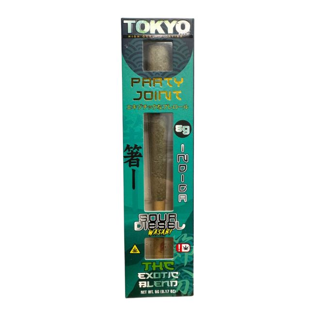 TOKYO THC EXOTIC THCA LIVE SAUCE 5GM PRE ROLL PARTY JOINTS 5CT/ BOX