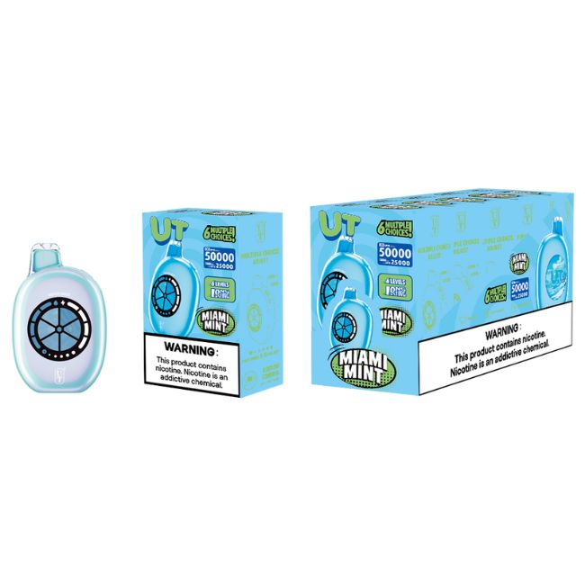 UT POWERED BY FLUM 5% DISPOSABLE SINGLE FLAVOR (85ML) TURBO MODE - 25K & ECO. MODE - 50K PUFFS 5CT/ BOX - Image 6