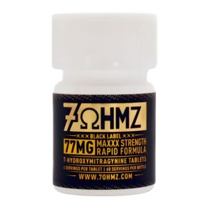 7 OHMZ BLACK LABEL 7-HYDROXY 77MG PER TABLET 15CT/ JAR