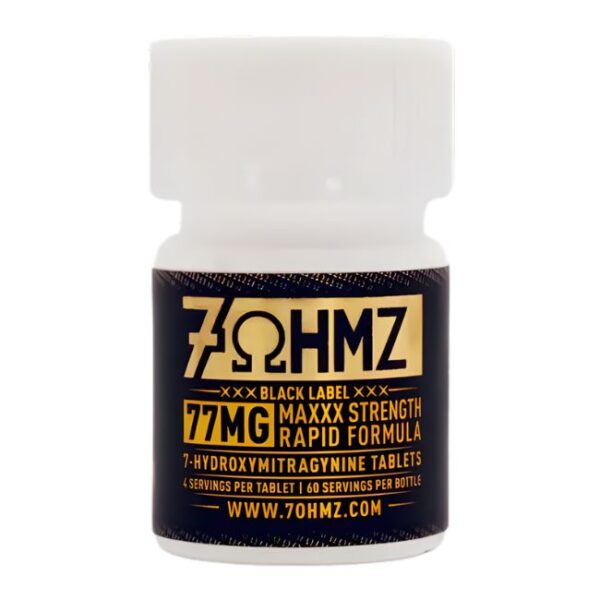 7 OHMZ BLACK LABEL 7-HYDROXY 77MG PER TABLET 15CT/ JAR