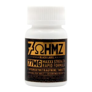 7HYDROBLK30CTJR001 7 OHMZ BLACK LABEL 7-HYDROXY 77MG PER TABLET 30CT/ JAR