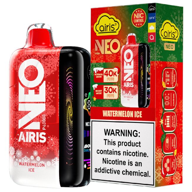 AIRIS NEO CHRISTMAS EDITION 5% DISPOSABLE (50ML) BOOST. MODE - 30K & NORM. MODE - 40K PUFFS 5CT/ BOX - Image 5