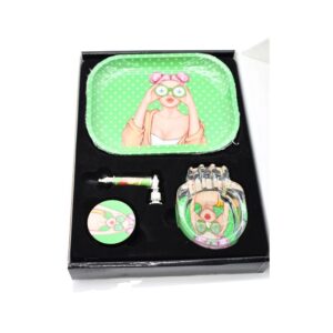 B274 SMOKER'S ASSORTED DESIGN GIFT SET PACK OF 4