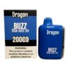 DRAGON 5% DISPOSABLE MADE IN USA (60ML) 20K PUFFS 5CT/ BOX - BUZZ BLUE RAZZ ICE