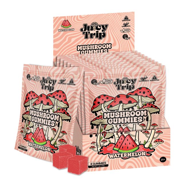 JUICY TRIP NOOTROPIC MUSHROOM BLEND GUMMIES 8CT/ 10PK BOX - Image 2