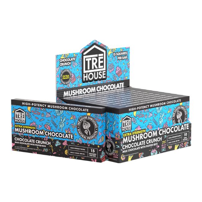 TRE HOUSE MAGIC MUSHROOM EXTRA STRENGTH CHOCOLATE BAR 10CT/ BOX - Image 5