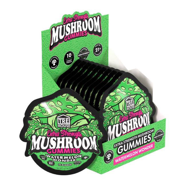 TRE HOUSE MAGIC MUSHROOM EXTRA STRENGTH GUMMIES 10CT/10PK BOX - Image 3