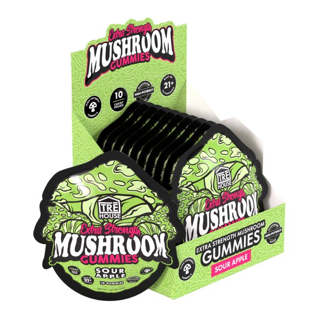 TRE HOUSE MAGIC MUSHROOM EXTRA STRENGTH GUMMIES 10CT/10PK BOX - Image 4