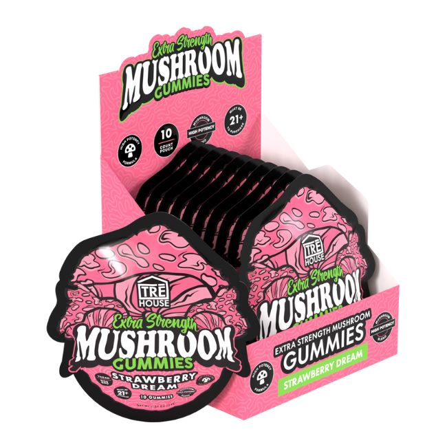 TRE HOUSE MAGIC MUSHROOM EXTRA STRENGTH GUMMIES 10CT/10PK BOX - Image 8