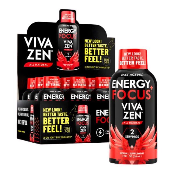 VIVA ZEN ENERGY + FOCUS ORIGINAL 40MG KARATOM SHOT 12CT DISPLAY