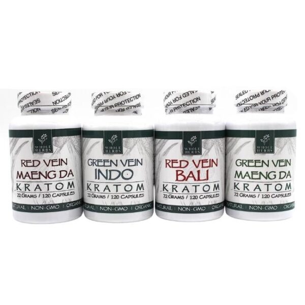 WHOLE HERBS KRATOM (72GM) 120CT CAPSULES