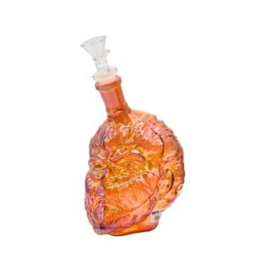 WPD103 6'' FANCY GLASS TUBE WATER PIPE