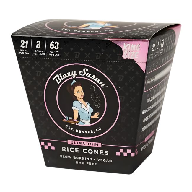 BLAZY SUSAN ULTRA THIN RICE CONES 21CT/ BOX - Image 2