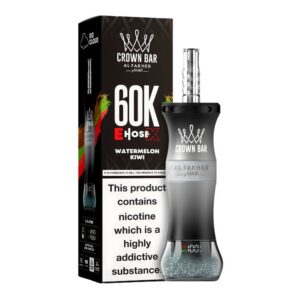CROWNBAR60KDI001 CROWN BAR BY AL FAKHER EHOSEX / CLOUDX 5% DISPOSABLE (250ML) 60K PUFFS 5CT/ BOX MADE IN UAE