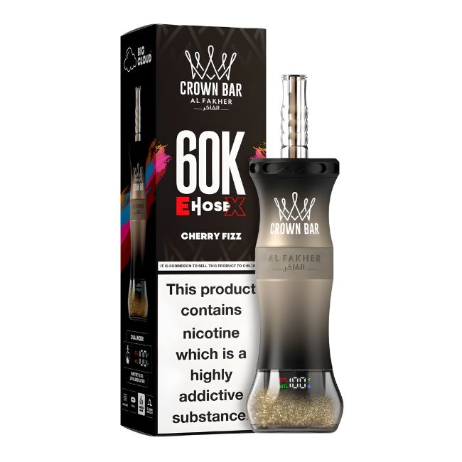 CROWN BAR BY AL FAKHER EHOSEX / CLOUDX 5% DISPOSABLE (250ML) 60K PUFFS 5CT/ BOX MADE IN UAE - Image 3