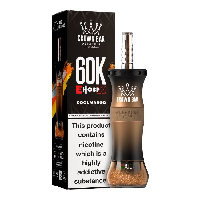 CROWN BAR BY AL FAKHER EHOSEX / CLOUDX 5% DISPOSABLE (250ML) 60K PUFFS 5CT/ BOX MADE IN UAE - Image 5