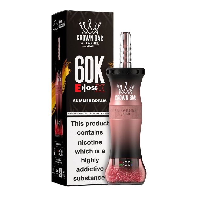 CROWN BAR BY AL FAKHER EHOSEX / CLOUDX 5% DISPOSABLE (250ML) 60K PUFFS 5CT/ BOX MADE IN UAE - Image 6