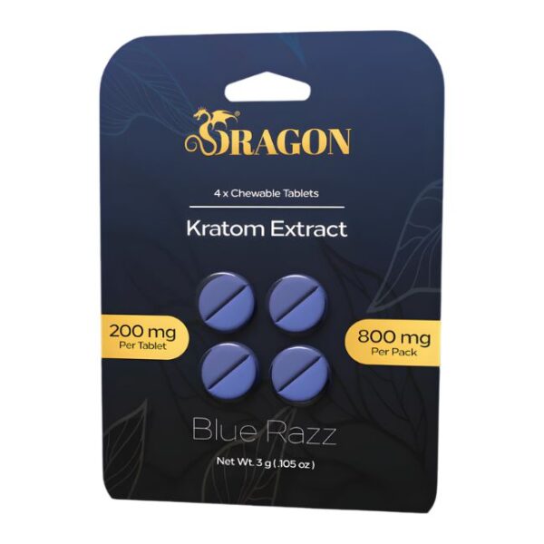 DRAGON KRATOM EXTRACT 200MG PER TABLET 4CT/ 10PK