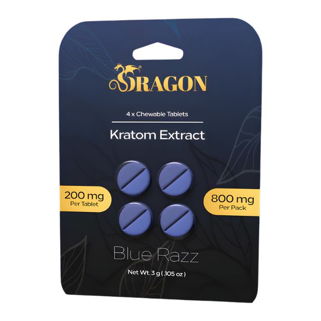 DRAGON KRATOM EXTRACT 200MG PER TABLET 4CT/ 10PK