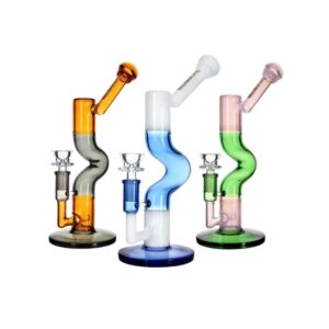 HF112 PHOENIXSTAR GLASS 10''WITH INLINE PERC COLOR TUBE WATER PIPE