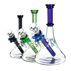 HF114 PHOENIXSTAR GLASS 8'' COLOR TUBE BEAKER WATER PIPE