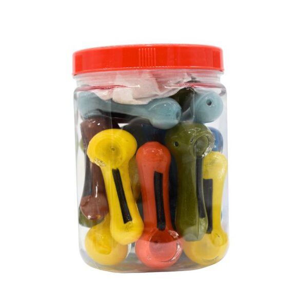 2.5'' DICHRO MIX CLOR HAND PIPE 22CT JAR