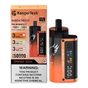 KANGER50KFID001 KANGER TECH SUBOX PRO FI DISPOSABLE (95ML) 50K PUFFS 5CT/ BOX (FIZZ+ICE+NIC)