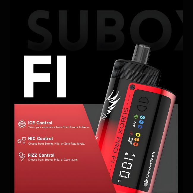 KANGER TECH SUBOX PRO FI DISPOSABLE (95ML) 50K PUFFS 5CT/ BOX (FIZZ+ICE+NIC) - Image 2