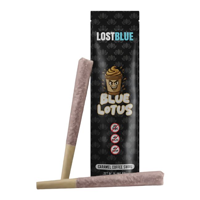 LOST BLUE 2G LOTUS BLEND PRE ROLLS JOINTS 2CT/10PK - Image 2