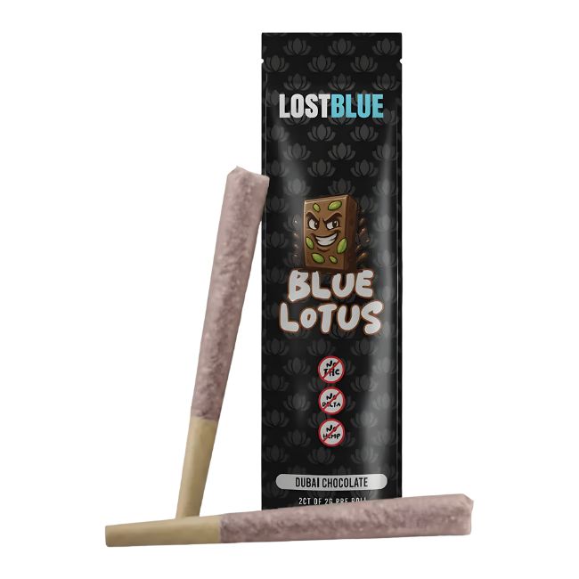 LOST BLUE 2G LOTUS BLEND PRE ROLLS JOINTS 2CT/10PK - Image 7