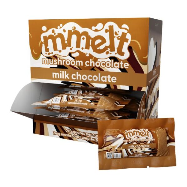 MMELT MAGIC MUSHROOM BLEND 2GM PRE SQUARE CHOCOLATE 20CT/ BOX