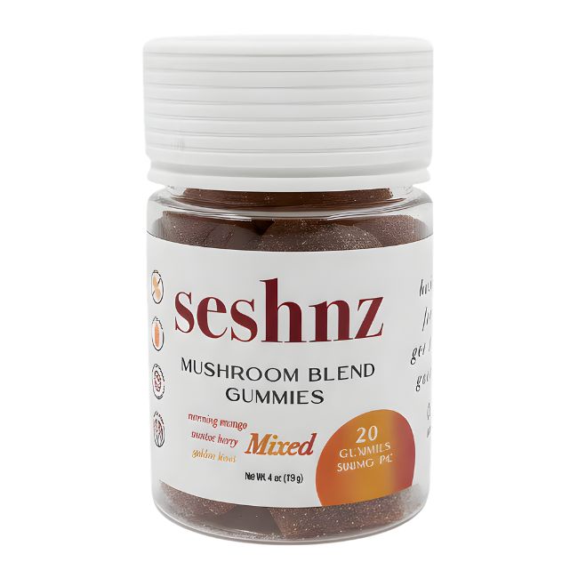 SESHNZ MUSHROOM BLEND 10,000MG GUMMIES 20CT/ JAR - Image 4