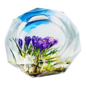 WPM036 OILSEED AQUARIUM DESIGN HEAVY DUTY LARGE GLASS ASHTRAYS