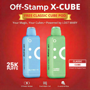 OFF STAMP CLASSIC CUBE FREE POD (90ML) 25K PUFFS 5CT/ BOX