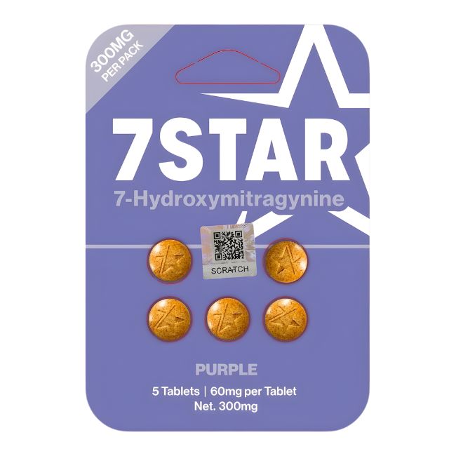 7 STAR 7-HYDROXYMITRAGYNINE 60MG PER TABLET 5CT/12PK - Image 4