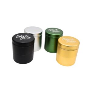 BS044 BABY STONER 5 PART METAL SCREEN ALUMINUM 63MM GRINDER