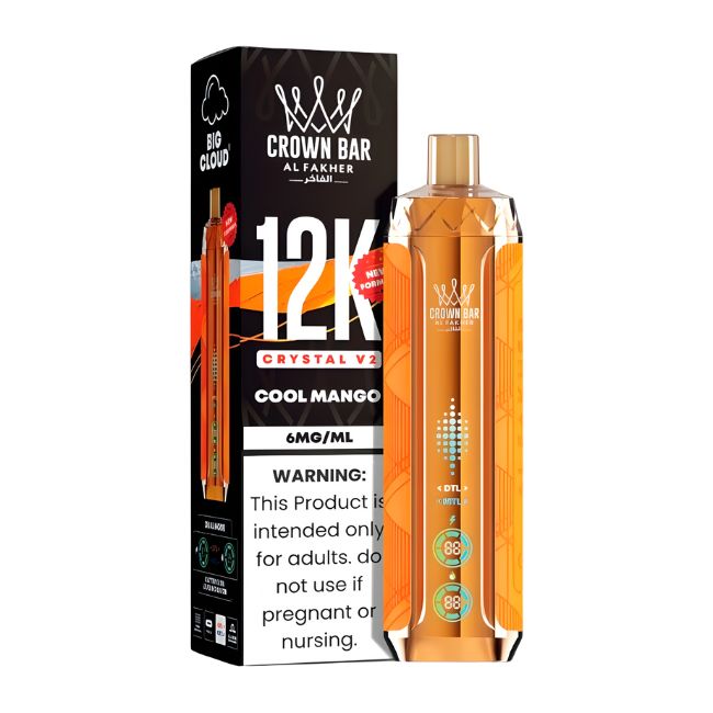 CROWN BAR AL FAKHER CRYSTAL V2 6% DISPOSABLE (90ML) 12K PUFFS 5CT/ BOX - Image 3