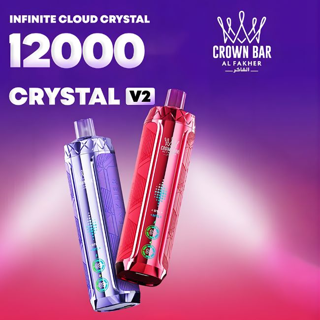 CROWN BAR AL FAKHER CRYSTAL V2 6% DISPOSABLE (90ML) 12K PUFFS 5CT/ BOX - Image 4