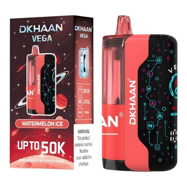 DKHAAN VEGA MTL 5% DISPOSABLE KIT (100ML) 50K PUFFS 5CT/ BOX
