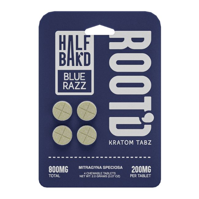 HALF BAK'D ROOT'D KRATOM 200MG PER TABLET 4CT/10PK - Image 5