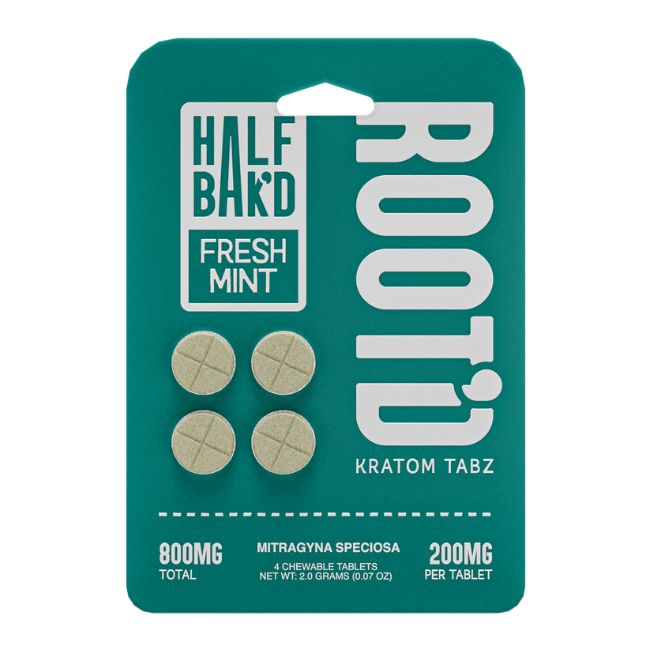 HALF BAK'D ROOT'D KRATOM 200MG PER TABLET 4CT/10PK - Image 6