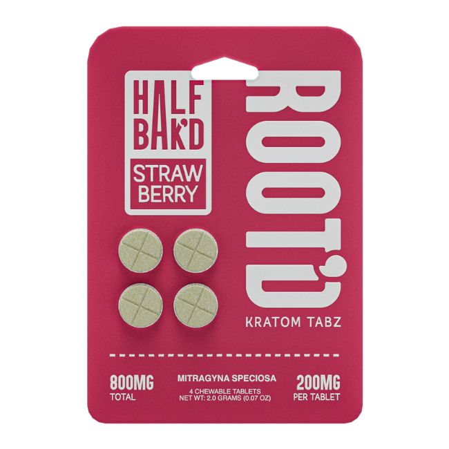 HALF BAK'D ROOT'D KRATOM 200MG PER TABLET 4CT/10PK - Image 7