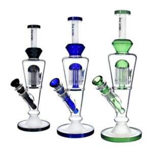 HF209 PHOENIXSTAR GLASS 12'' WITH SHOWER HEAD WATER PIPE