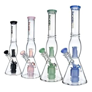 HF211 PHOENIXSTAR GLASS 14'' WITH FANCY PERC WATER PIPE