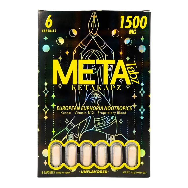 META KETAKAPZ EUROPEAN EUPHORIC NOOTROPICS KANNA - VITAMIN B12 - PROPRIETARY BLEND 250MG PER TABLET 6CT/ 6PK - Image 2