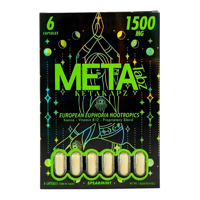 META KETAKAPZ EUROPEAN EUPHORIC NOOTROPICS KANNA - VITAMIN B12 - PROPRIETARY BLEND 250MG PER TABLET 6CT/ 6PK - Image 3
