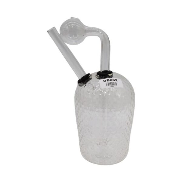 8" FANCY POT DESIGN HEAVY DUTY GLASS TUBE